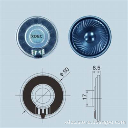 50mm speaker 8ohm 1W walkie talkie waterproof speaker